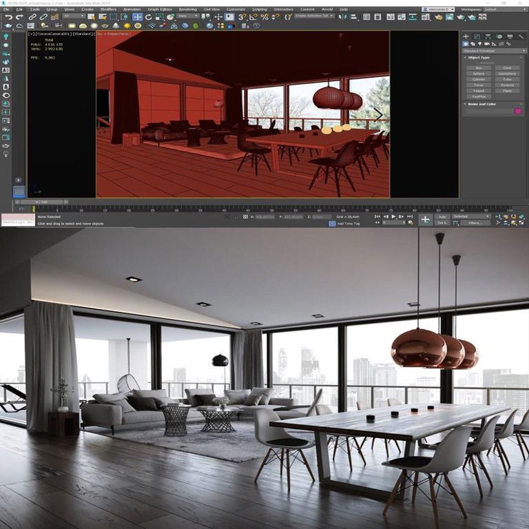 3ds Max kursi Toshkentda — 3D vizualizatsiya (2/10)